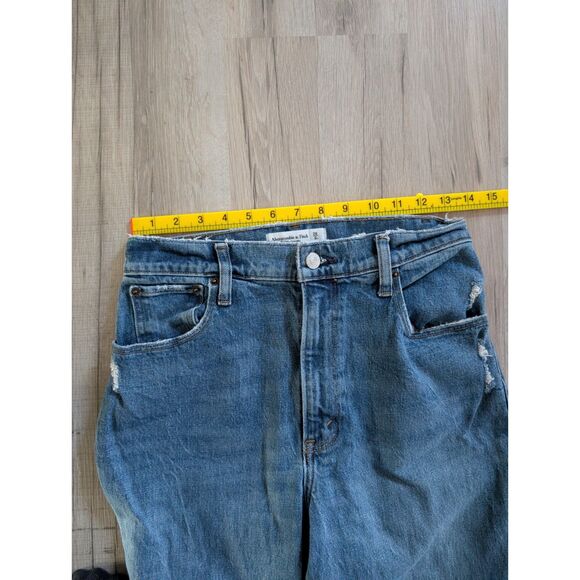Abercrombie & Fitch Curve Love 90s Straight Ultra High Rise – Size 28/6R  (A6) - Picture 7 of 7